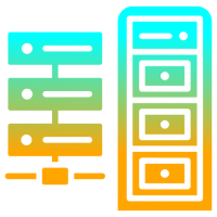 Network server and database icons